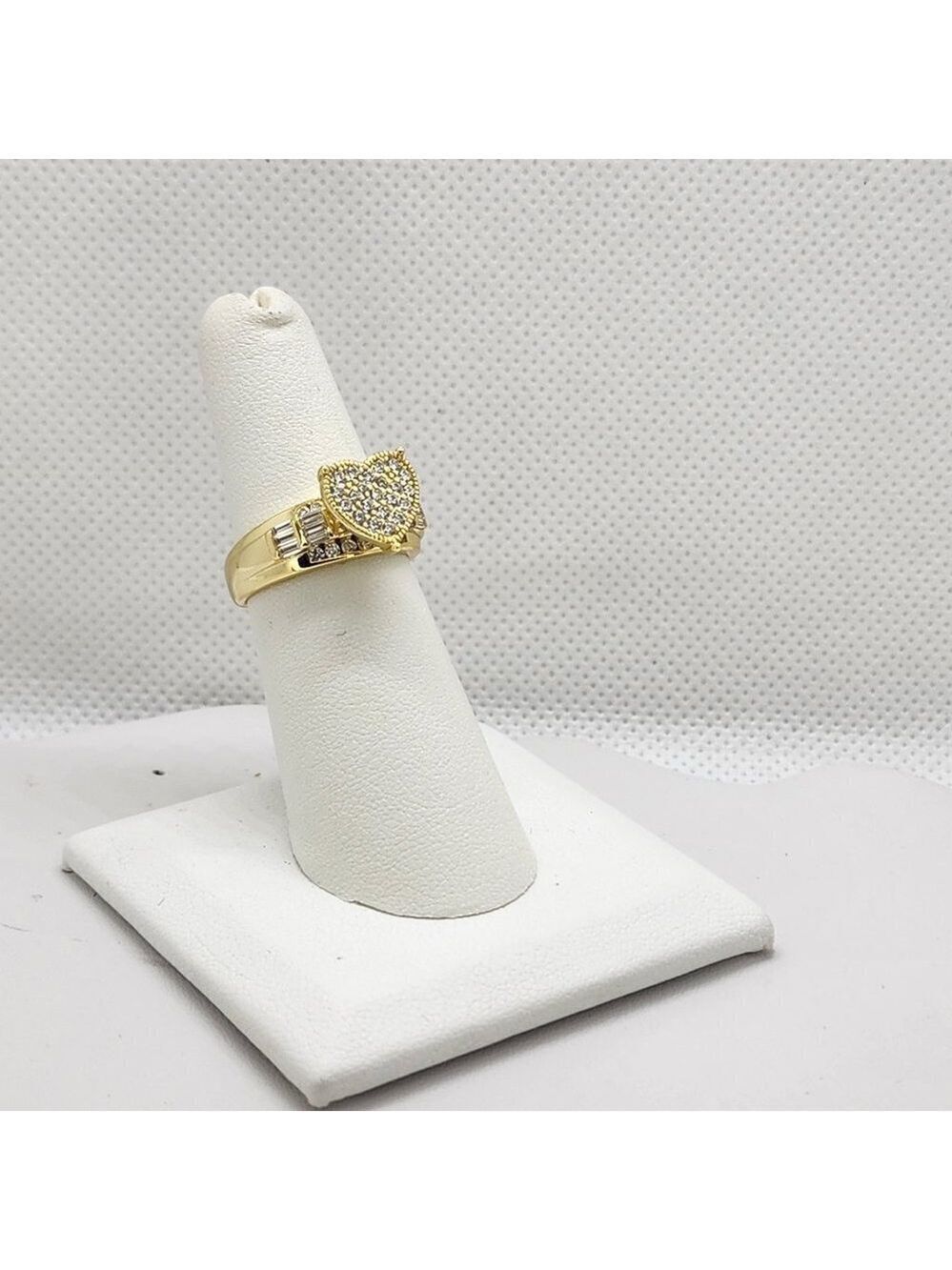 Brand New Sterling Silver 925 Heart CZ Ring